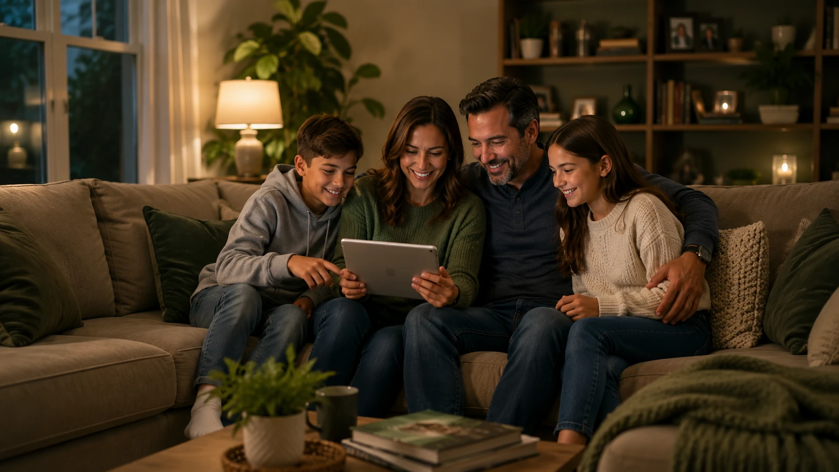 A family together at home, the property FairHome keeps watching